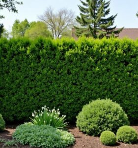 Thuja als Heckenpflanze
