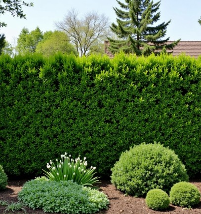 Tolle, gepflegte und geschnittene Hecke